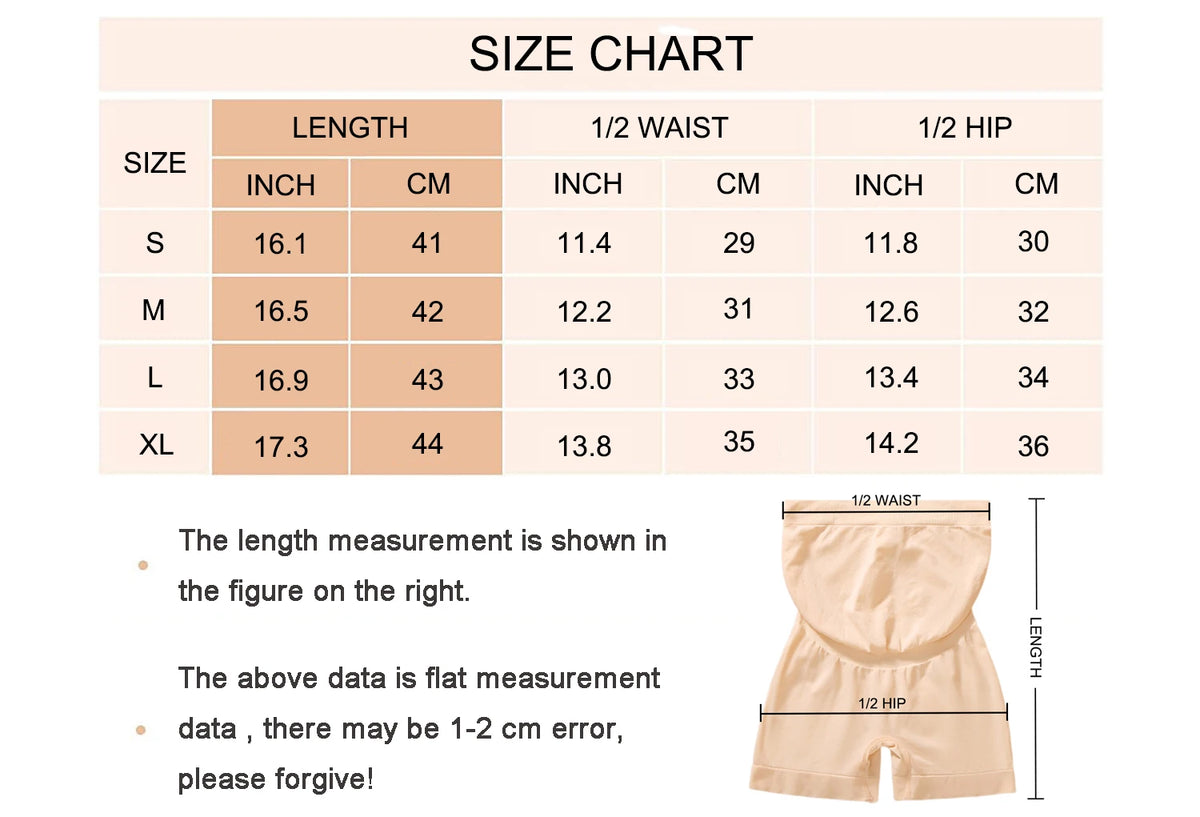 Pantaloni premaman senza cuciture a vita alta Donne incinte Comode mutandine di sicurezza Mutandine da donna Gravidanza Leggings corti Intimo