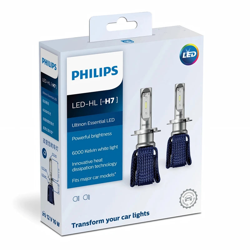 Philips LED H7 Faro 12V/24V 4200K 5700K 6000K 6500K Bianco brillante Faro automatico Lampade a LED,