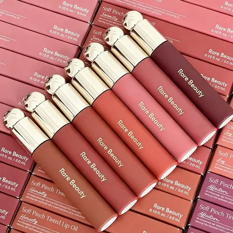 Olio labbra colorato Rare Beauty Soft Pinch, rossetto a tinta, gloss labbra Delight Hope Honesty Serenity Happy, cosmetici per il trucco