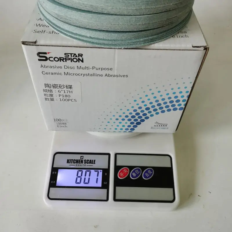 Carta Abrasiva P80-400 a 17 Fori da 6 Pollici per Levigatrice a Disco FESTOOL, Carta Vetrata al Granato per Lavorazione del Legno e Lucidatura