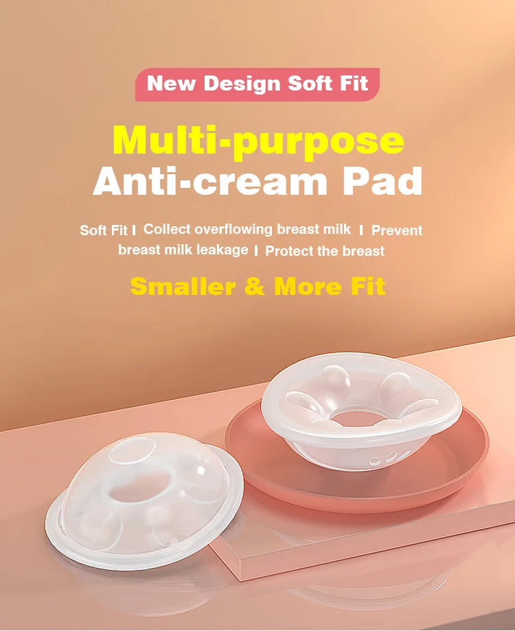 MAMIJOY MSB03 2 pezzi Salvaschermo indossabile per l'allattamento al seno Collettore manuale del latte materno Tazza di raccolta del latte con guscio del seno in silicone