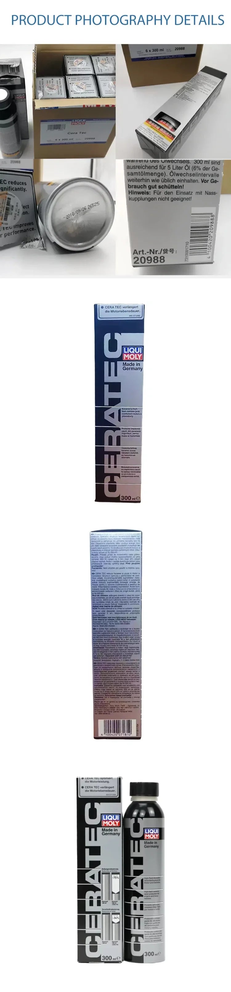 Liqui Moly Cera Tec 20988 Additivo Ceramico Anti-Usura per Trattamento Olio Motore Diesel, Riduce Attrito e Usura
