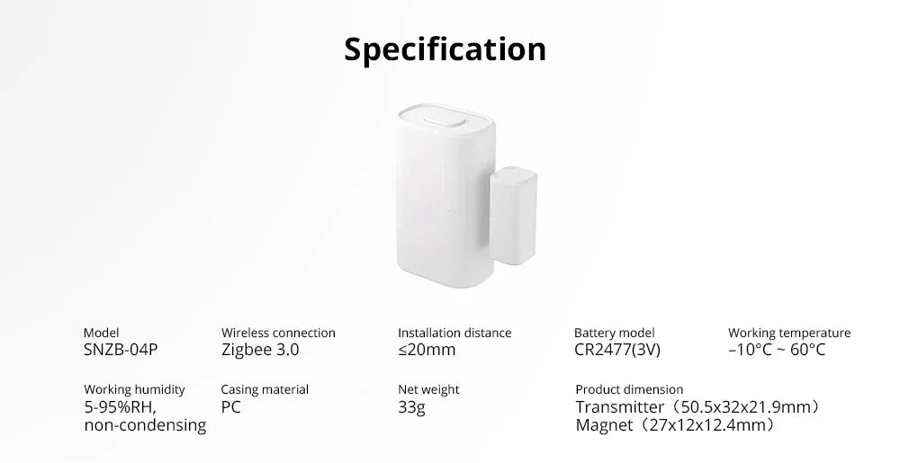 Sensore di Presenza Umana Zigbee SONOFF SNZB-06P, SNZB-03P, SNZB-04P, SNZB-05P, SNZB-06P, Sonoff SWV, Sonoff Water Valve Bridge Pro