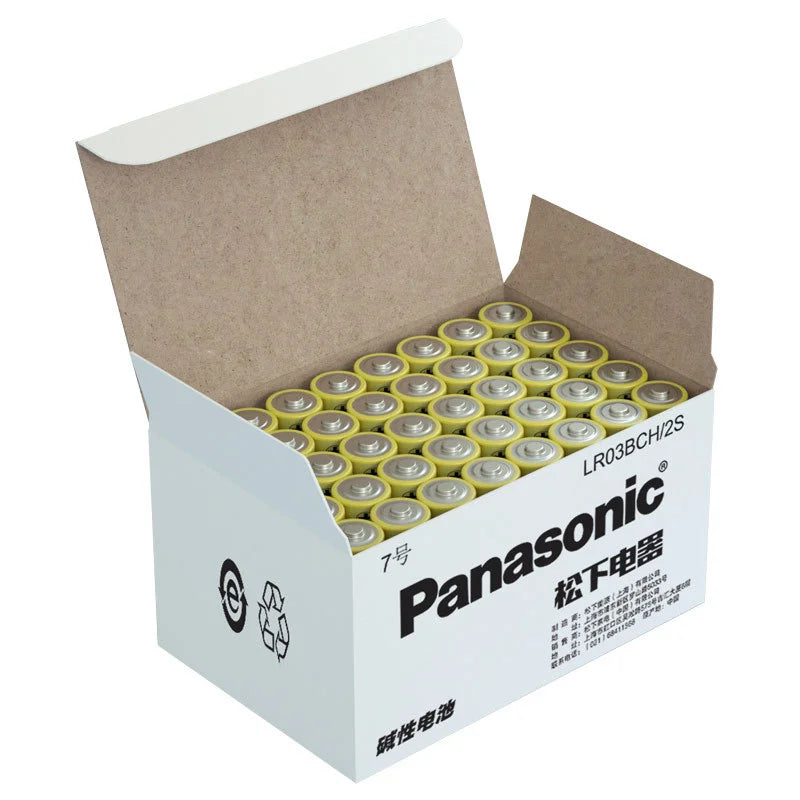 Panasonic 1.5V AAA # Batteria Alcalina a Lunga Durata per Serrature Intelligenti, Telecomandi TV e Condizionatori d'Aria, 4‑96 Pezzi