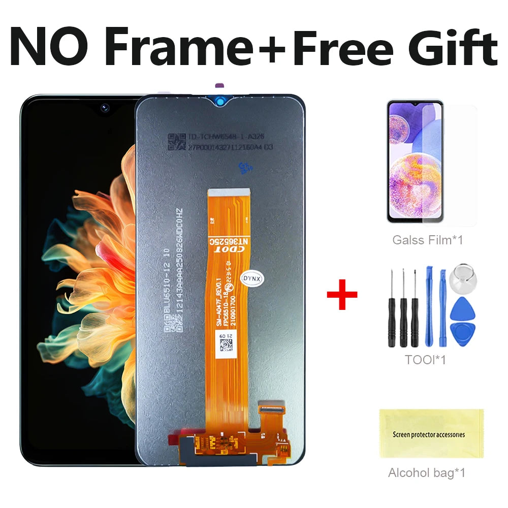 6.5 ''Per Samsung Galaxy A04S Display LCD Touch Screen Digitizer Per Samsung A047F, A047F/DS, display LCD Con Sostituzione del Telaio