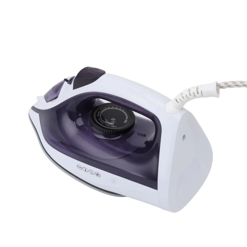Ferro da stiro a vapore da 1600 W per indumenti, con microfori per il vapore, serbatoio dell'acqua da 210 ml, ideale per stirare sia a secco che con vapore, per uso domestico e in viaggio, 220 V.