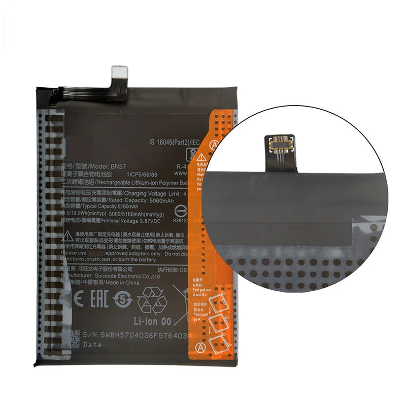100% batteria originale BN57 5060mAh per Xiaomi Pocophone X3 Poco /X3 Pro batterie di ricambio per telefono + strumenti