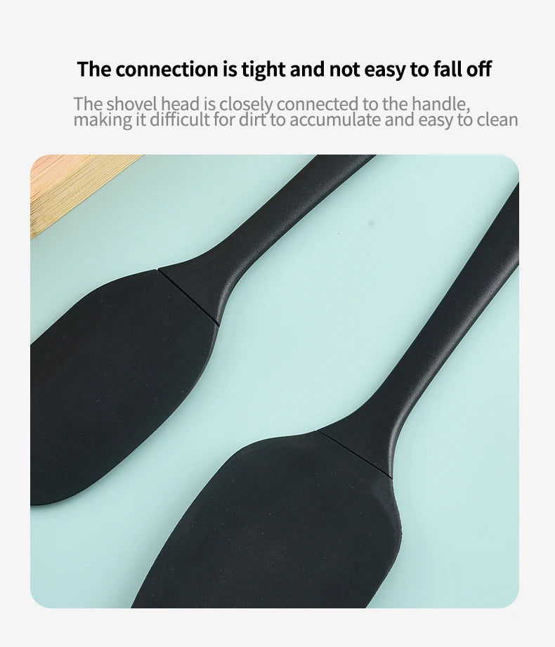 Set di utensili da cucina in silicone da 6 pezzi, spatola per crema, spatola, pennello per olio, set di raschietti di varie misure, strumento per la cottura, non integrato