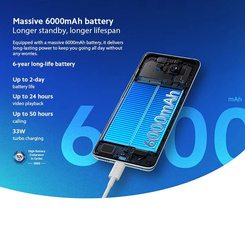 Xiaomi Redmi Note 15 Versione Globale Smartphone 4G 6.77'' AMOLED 120Hz Fotocamera 108MP Batteria 6000mAh NFC MTK Helio G100-Ultra Telefono Cellulare