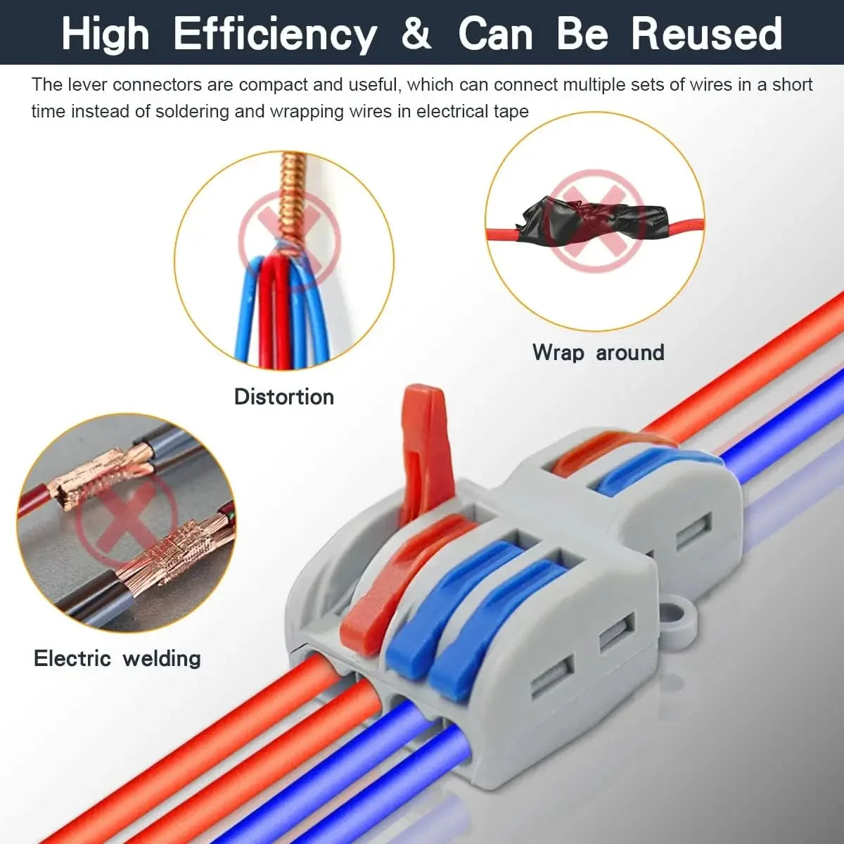 Mini connettori per cavi a cablaggio rapido 1/2/3/4/5 vie SPL Splitter compatto universale Conduttori elettrici Morsettiera domestica push-in