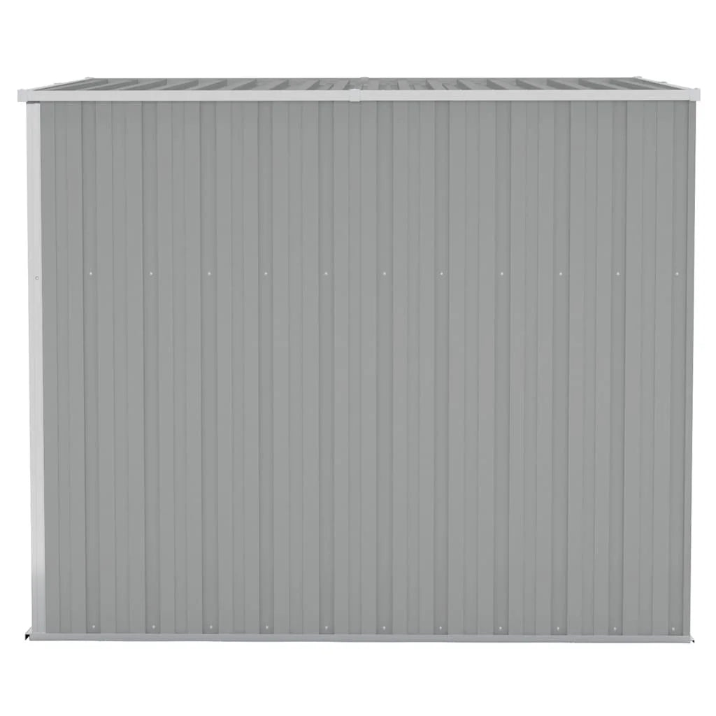 Casetta da giardino verde 126x97,5x177cm in acciaio zincato, ripostiglio esterno per attrezzi da giardinaggio