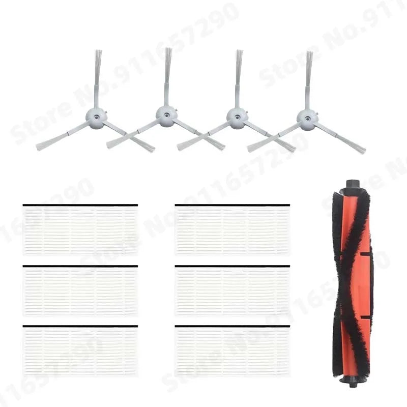 Spazzola principale/laterale Filtro HEPA Mop Panno Scatola per la polvere Sacchetto per la polvere per XiaoMi Lydsto R1 / R1A / R1 Pro / S1 Parti per aspirapolvere robot