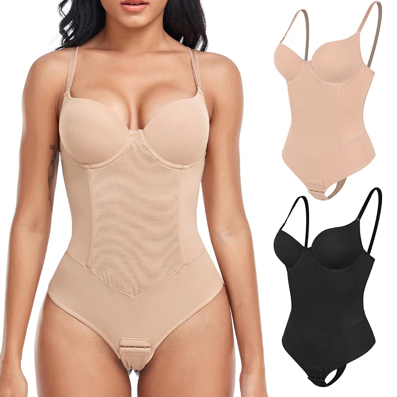 Perizoma Body Shapewear Donna Full Body Shaper Vita Trainer Ossa d'acciaio Pancia Controllo Biancheria intima Pancia piatta Sottoseno Corsetto