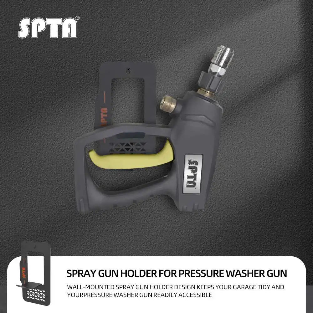 SPTA Supporto Universale in Metallo per Pistola a Spruzzo ad Alta Pressione, Resistente e Anticorrosivo, Organizzatore da Parete per Pistola Idropulitrice