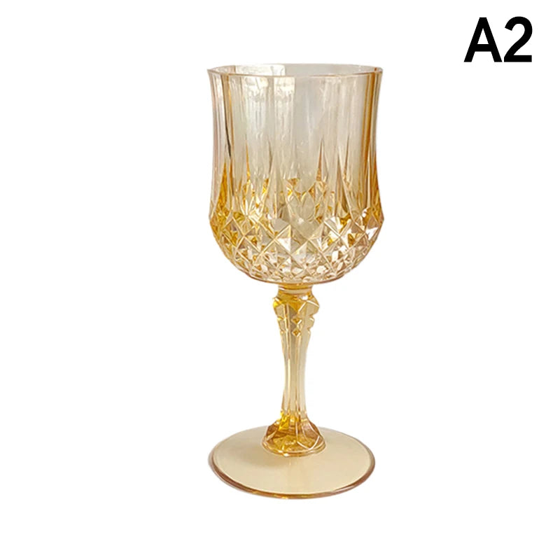 1Pc 220ml Bicchieri Da Vino Del Partito di Plastica Calice di Champagne Cocktail Flauti Tazza Calice di Birra Tazze di Whisky per Banchetti Matrimonio Tostatura
