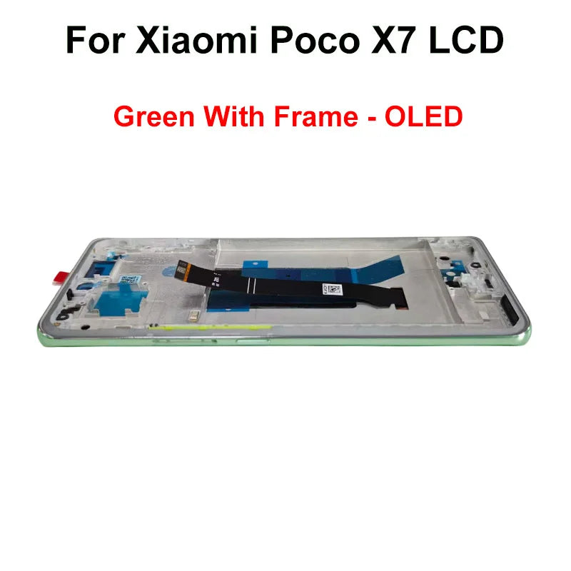 Display OLED da 6,67" per Xiaomi Poco X7 LCD 24095PCADG, display touch digitizer per Poco X7 Pro, schermo 2412DPC0AG, parti di assemblaggio