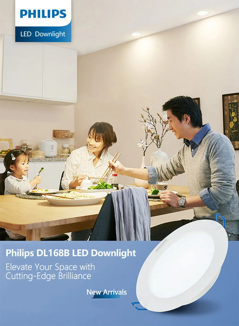 Philips LED G3 Faretto da incasso DL168B Downlight 3,5W 5,5W 7W 220V-240V 3000K 4000K 6500K Faretto bianco Lampada da soffitto sottile IP20