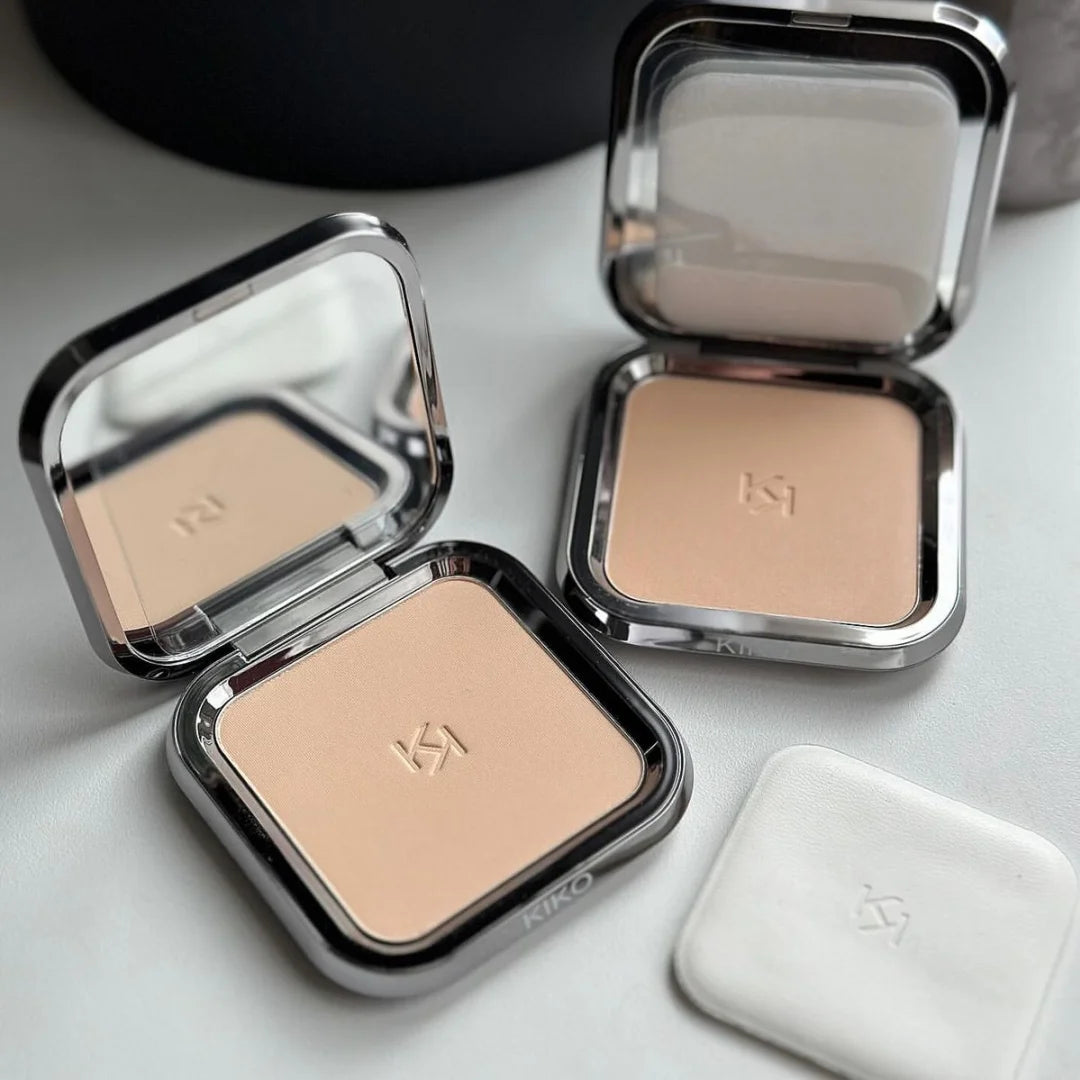 KIKO Milan Collezione Trucco Palette Contouring e Illuminante 3 Colori Cipria Fissante Ombretto Set per Principianti per Contouring e Fondotinta