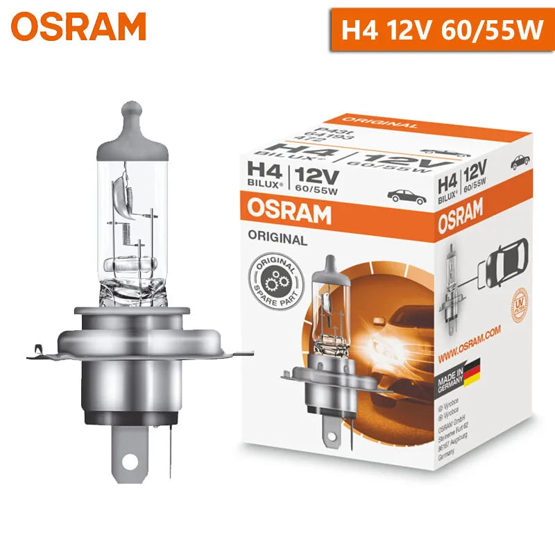 OSRAM H4 H7 H11 12V faro alogeno lampada originale per auto 3200K bianco caldo Standard autentico lampadina Made in Germany (1 pz)