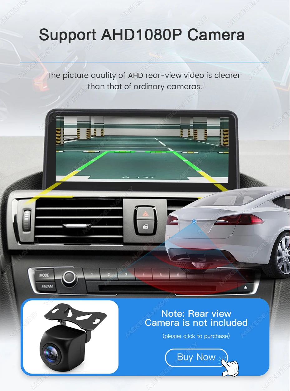 MEKEDE Sistema di Navigazione GPS Multimediale Wireless CarPlay Android Auto da 8,8 Pollici per BMW Serie 3/5 E60 E61 E63 E64 E90 E91 E92 E93 Schermo QLED Lettore Video 4K Autoradio