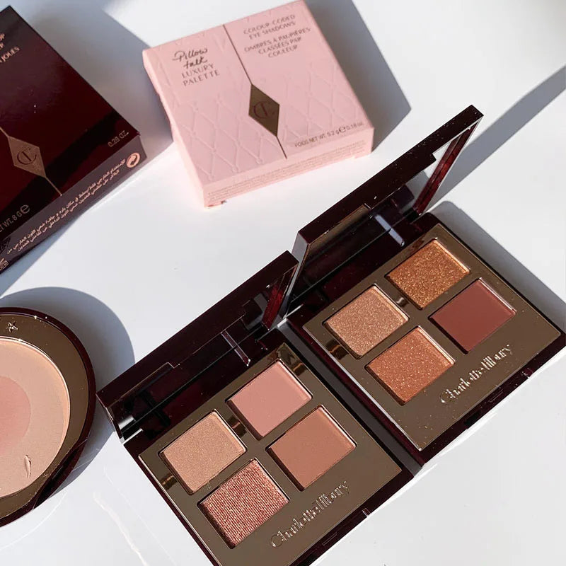 Palette Ombretti Charlotte Tilbury 4 Colori 5.2g Pillow Talk Naturale Facile da Applicare Fondotinta Ombretto Cosmetici