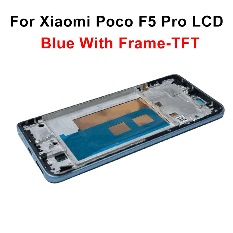 AAA-- Schermo LCD con tecnologia OLED per Xiaomi Poco F5 Pro, display e digitalizzatore touch screen 23049PCD8G, ricambi per Poco F5 LCD 23013PC75G.