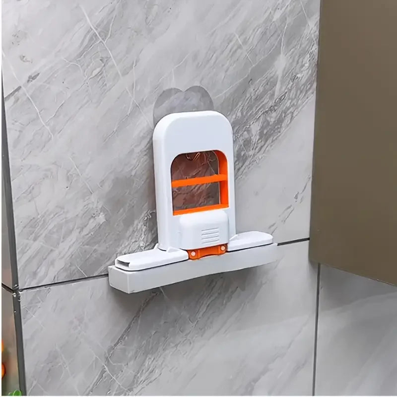 Mini mop multifunzionale | Mocio retrattile umido/secco per cucina, bagno, auto | Plastica resistente | Strumento compatto e per la pulizia della casa