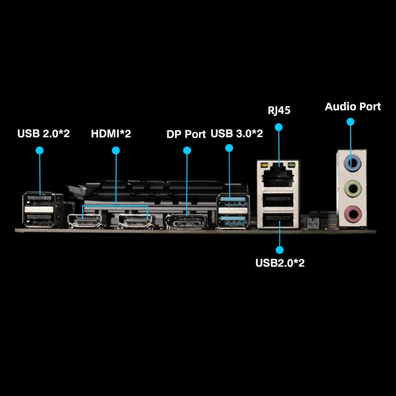 Kit PC ERYING H810, Scheda Madre H810M DDR5, Supporta CPU Intel Core Ultra200 Serie 7/8/9 225F 230F 250KF 270K LGA1851 Pin