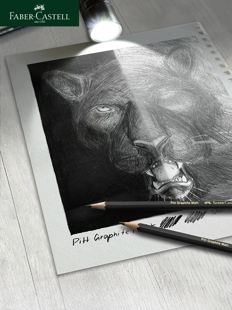Faber-Castell 8/12pcs Set Matte Sketch Pencil Art Graphite per schizzo Black Lead Writing Drawing matite di grafite forniture