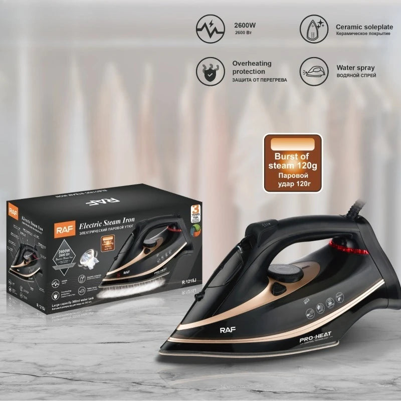 Bestseller: Ferro da Stiro Elettrico a Vapore con Spina EU 220V, Piastra in Ceramica Antiaderente, Vapore Variabile, Alta Pressione