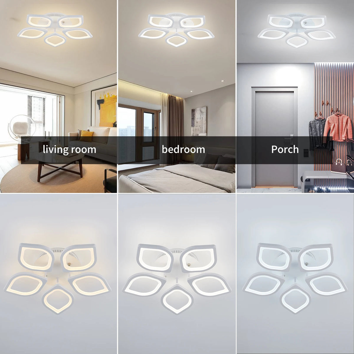 Lampada da Soffitto LED IRALAN Dimmerabile, Lampadario a Sospensione con Telecomando, Illuminazione Minimalista per Soggiorno e Camera da Letto