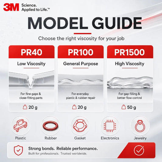 Adesivo Istantaneo Originale 3M PR40 PR100 PR1500 Scotch-Weld per Plastica, Gomma, Guarnizioni, Gioielli, Elettronica, Colla CA a Rapida Asciugatura