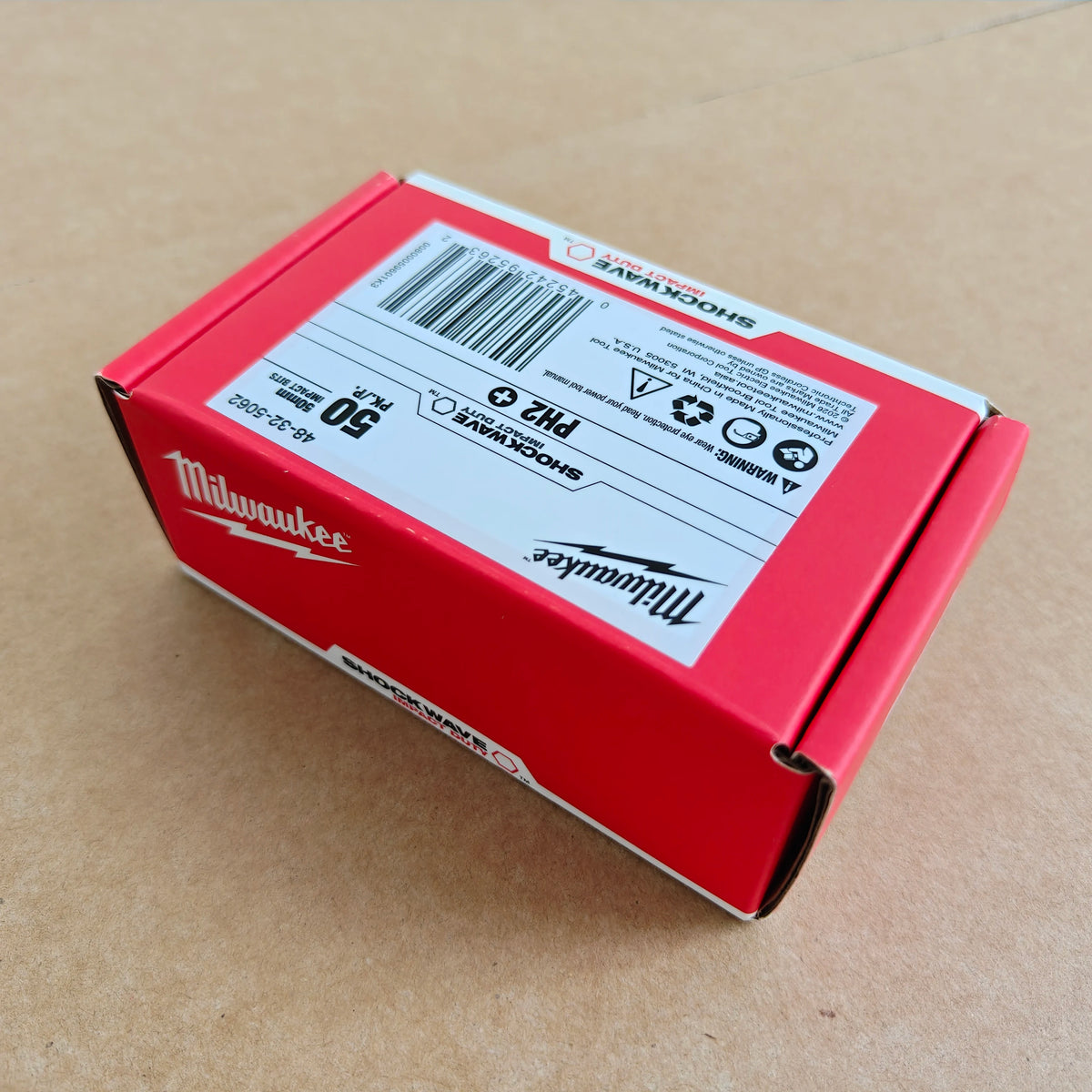 Punte per Trapano a Impatto Milwaukee Shockwave PH2, Serie di Punte per Avvitatore da 25mm/50mm/90mm