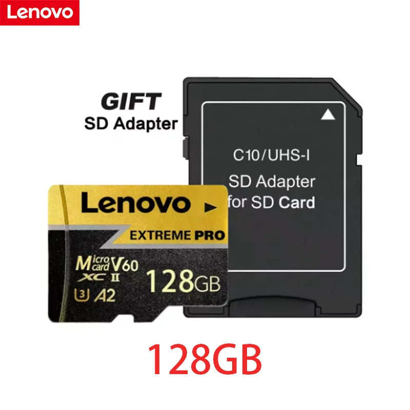 Scheda Micro SD Lenovo 1TB, Scheda di Memoria TF 256GB 512GB Classe 10 U3 A2 ad Alta Velocità per Registrazione Video 4K per Dash Cam, Fotocamera, Drone, Telefono