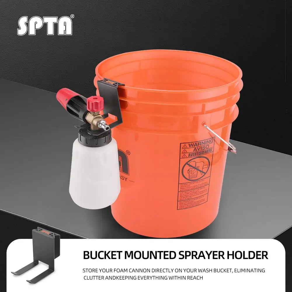 Supporto Universale in Metallo SPTA per Cannone Schiumogeno, Resistente, per Montaggio su Secchio, Accessori per Detailing Auto