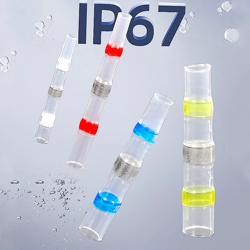 Terminale termorestringente ad anello di saldatura, impermeabile IP67, tubo termorestringente per collegamento apparecchiature elettriche, terminale connettore cavo