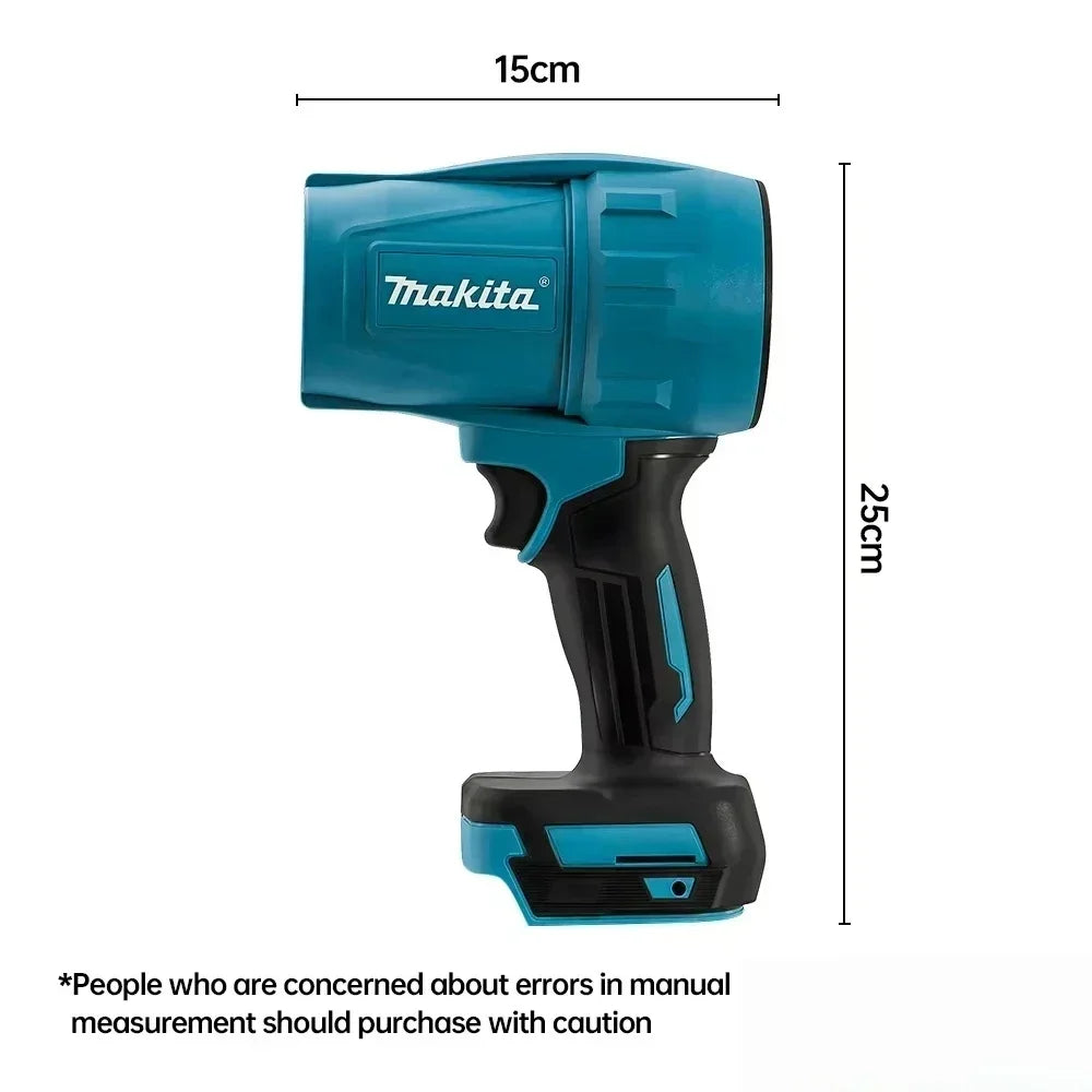 Soffiatore ad alta potenza Makita M306, 1080 W, con elevata capacità di asciugatura, ideale per lavare auto e rimuovere l'acqua dalle superfici.
