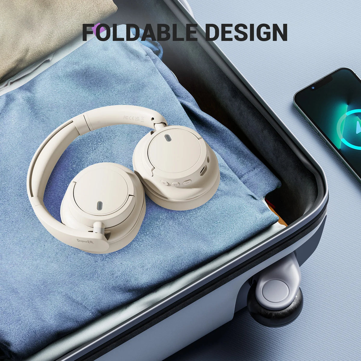 Oneodio EKSA V16 Cuffie wireless Bluetooth 5.3 Cuffie over-ear con microfono Modalità bass/pop Cuffie Hi-res HiFi cablate APP 90 ore