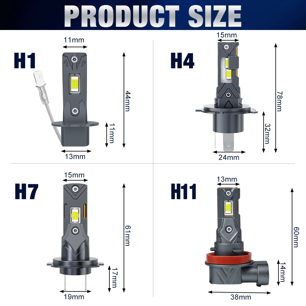 XSTORM H7 Lampadine a LED 25000LM 70W H4 Faro a LED Canbus NO Errore Auto Turbo Luce Fendinebbia Plug Play 6500K 12V 24V