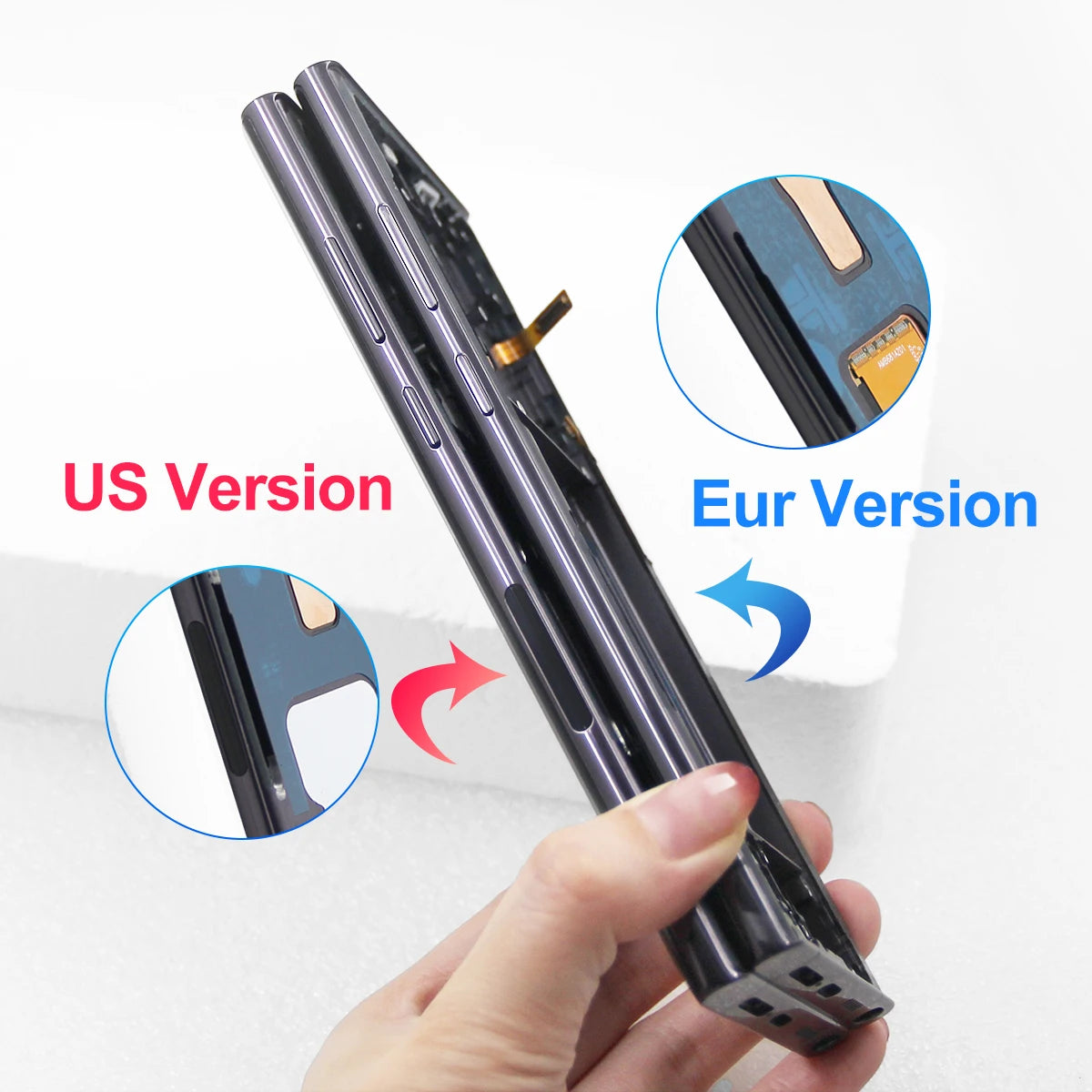Per Samsung S23 Ultra 5G AMOLED Display LCD Touch Screen con cornice Digitizer Sostituzione compatibile con SM-S918B G918