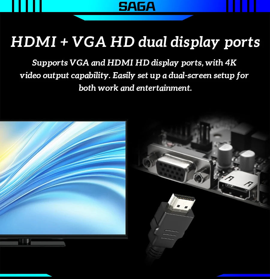 Scheda Madre SOYO H311M DDR3 per Gaming con CPU I3 6100, Memoria RAM 16G (8G*2), LGA1151, TPM2.0, Combo PC Desktop per Ufficio, PCIE3.0X16 VGA