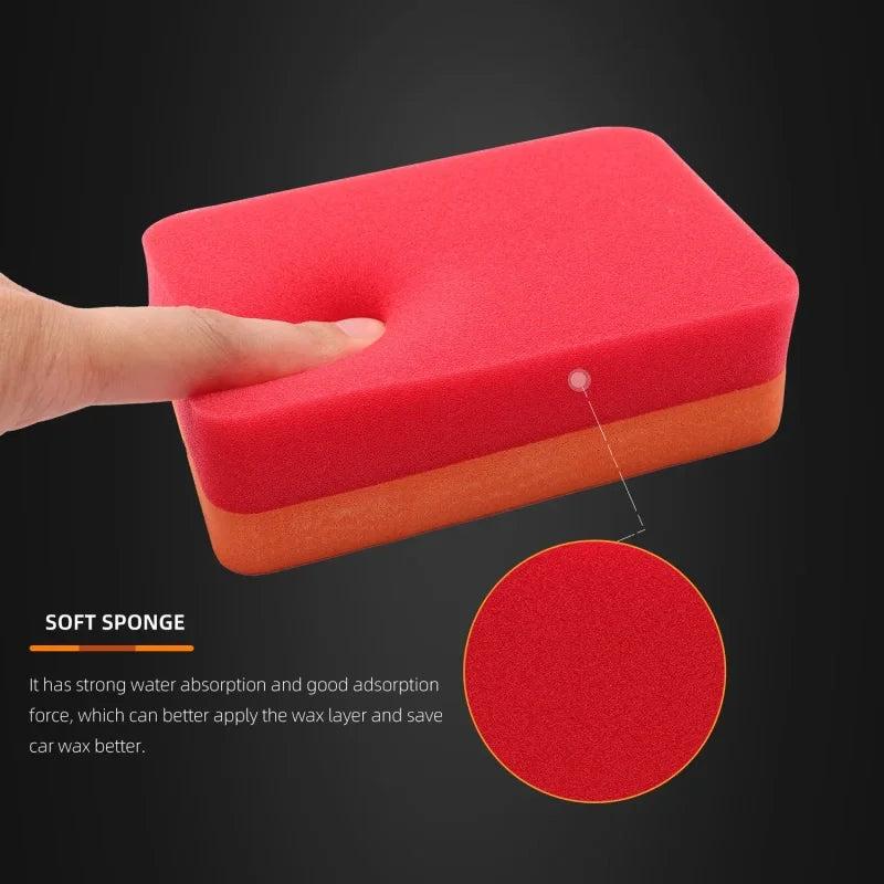 SPTA 1 pz Spugna Applicatrice per Rivestimento Ceramico per Vetri Auto, Ceratura, Lucidatura, Acciaio Verniciato, Lucidatura Durevole per Pneumatici