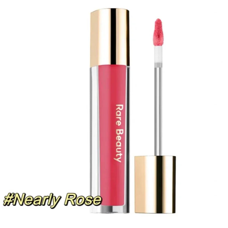 Nuovo Rare Beauty Balsamo Labbra Burroso in 4 Colori, Idratante a Lunga Durata, Lucidalabbra Volumizzante, Cosmetico per il Trucco Facile da Usare e che Rende la Pelle Più Luminosa