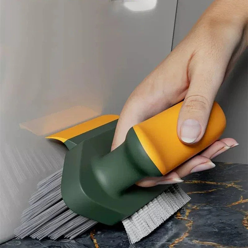 Spazzola per fessure, raschietto per pulizia profonda, strumento per la pulizia di fughe, pavimenti, angoli del bagno, WC, piastrelle, utensile per la casa