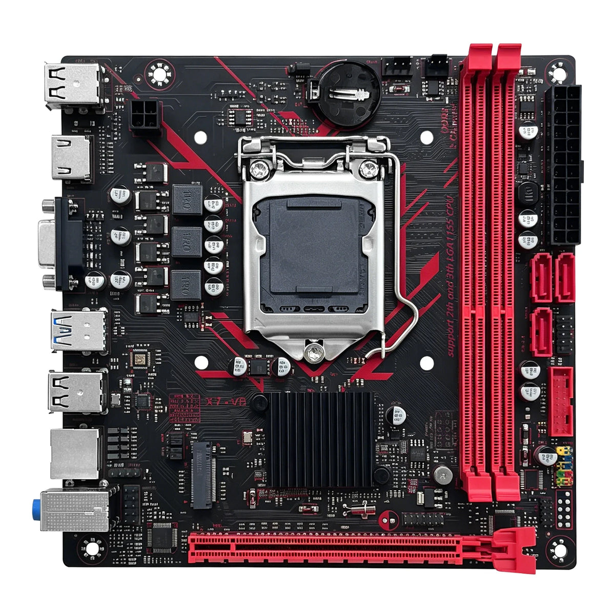 Scheda madre MACHINIST B75 X7 VB LGA1155 Supporto Dualchannel DDR3 RAM CoreI3/I5/I7 CPU 2/3Gen per computer da gioco USB3.0 SATA3.0
