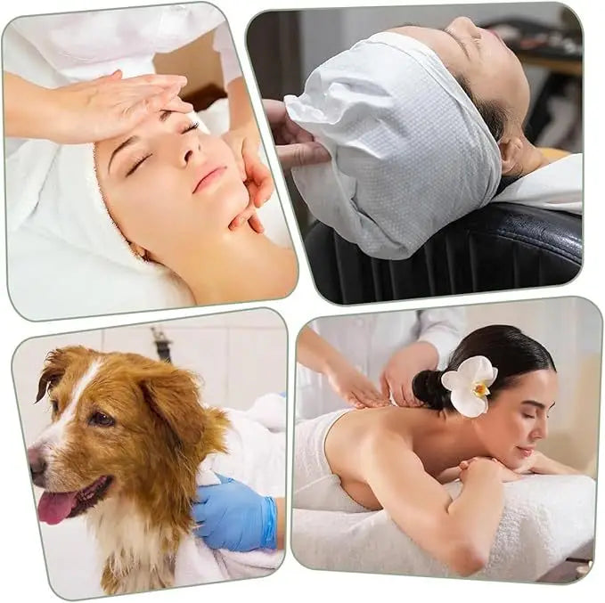 32 pezzi (2 confezioni) Asciugamani usa e getta per centri massaggi, saloni di bellezza, parrucchieri, sciarpe spesse, asciugamani multiuso per tutti