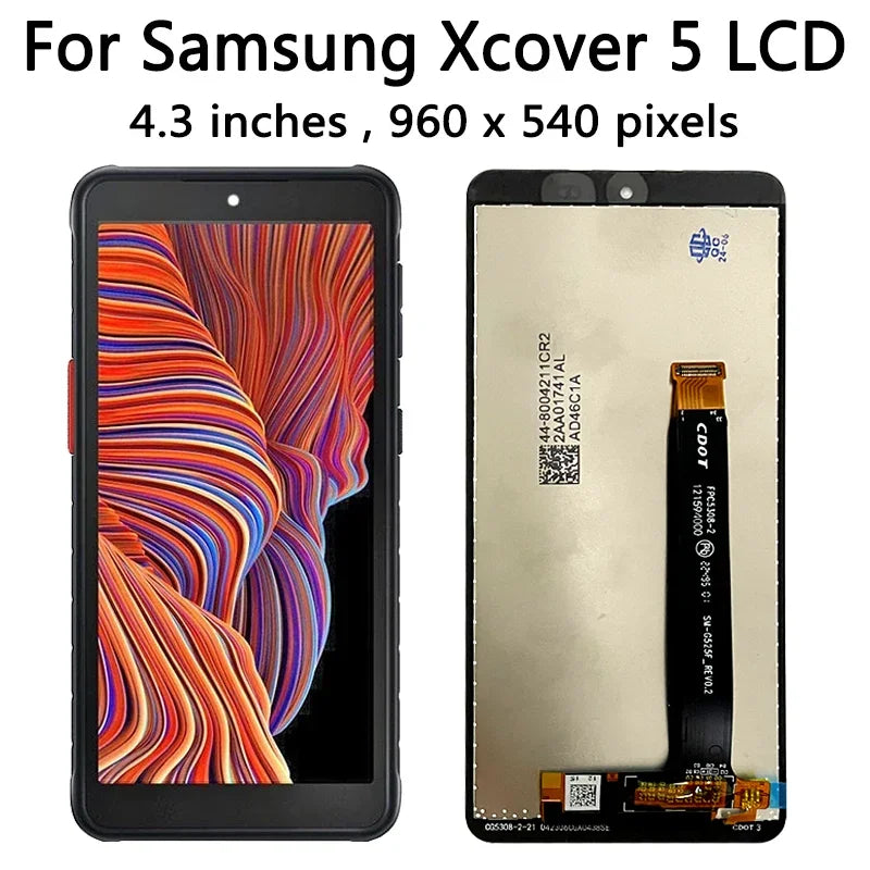 5.3 "IPS LCD Per Samsung XCover 5 G525 G525F, G525F/DS Display LCD Touch Screen Digitizer X Cover 5 Display Assemblea