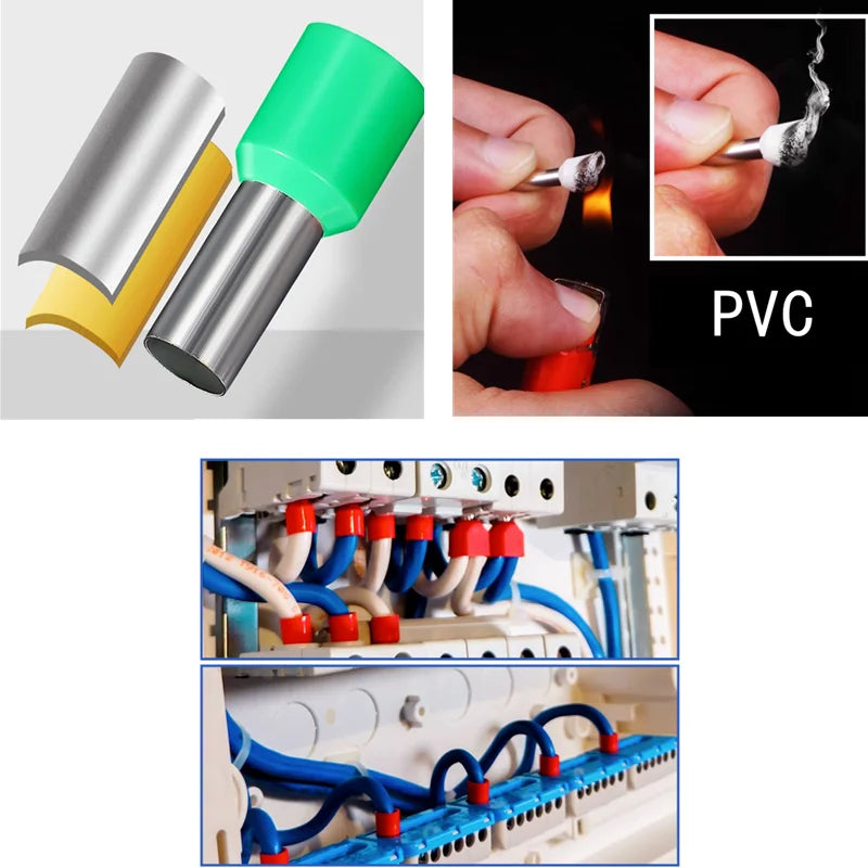 Set di Pinze per Crimpatura Tubolare VE, Pinze Combinate per Terminali Multipli, Connettori per Apparecchiature Elettriche, Pinze per Crimpatura
