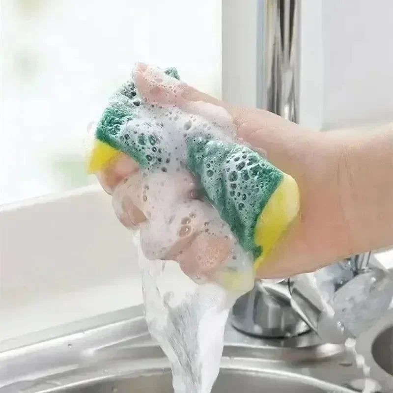 50/2 pz Cucina Lavapiatti Spugna Morbida Assorbente Pulito Strofinare Pentola Ruggine Spugnetta Rimozione Kit Spazzola Per La Pulizia Della Casa spugna