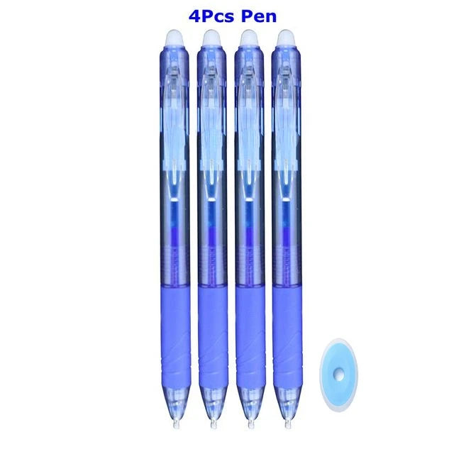0.7mm Penna Cancellabile Magica Presse Penna Gel Set 8 Colori Cancellabile Asta di Ricarica Inchiostro Gel Cancelleria Penne Retrattili Maniglia Lavabile Asta